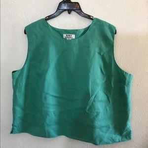 Women’s Plus Size Linen-Like Shell